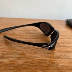 Oakley Black Polarized Wrap Sunglasses